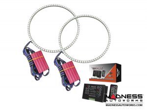 Jeep Wrangler JL LED Surface Mount Headlight Halo Kit - ColorSHIFT Jeep Wrangler JL LED Surface Mount Headlight Halo Kit - ColorSHIFT